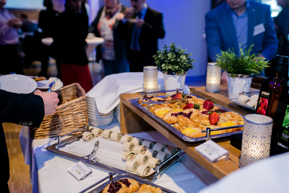 Catering bei Meeting fotografiert von Fotograf in Berlin