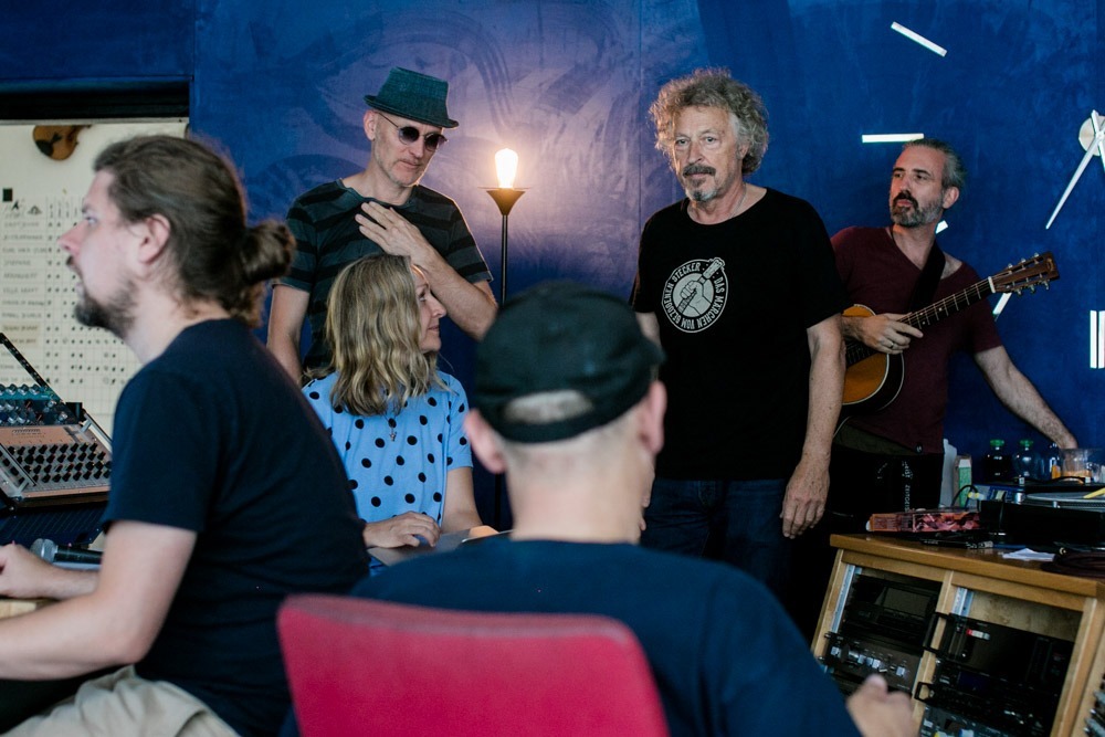 Wolfgang Niedecken von BAP im Studio